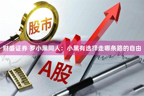 财盛证券 罗小黑同人：小黑有选择走哪条路的自由